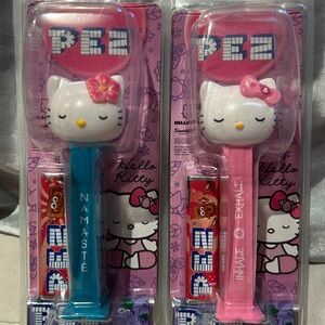 Pez Hello Kitty Pez dispenser set of two, brand new unopened packaging. Adorable